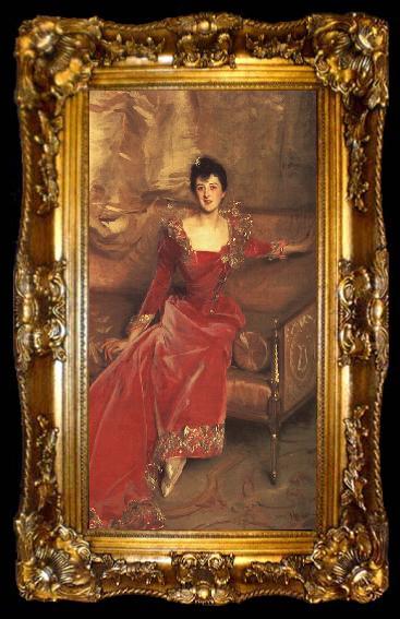 framed  John Singer Sargent Mrs Hugh Hammersley, ta009-2